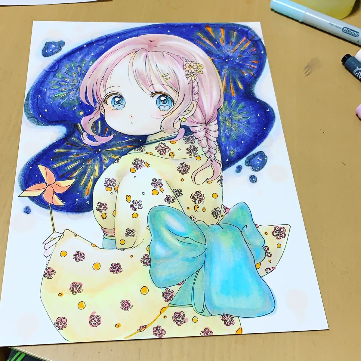 オリジナルデザイン 手描きイラスト ミニ色紙 Imperialsuites Com Qa