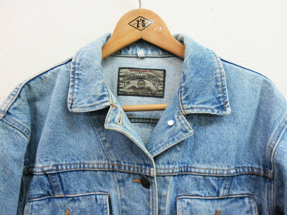 S001【デニムジャケット】ARMANI JEANS/アルマーニジーンズ 