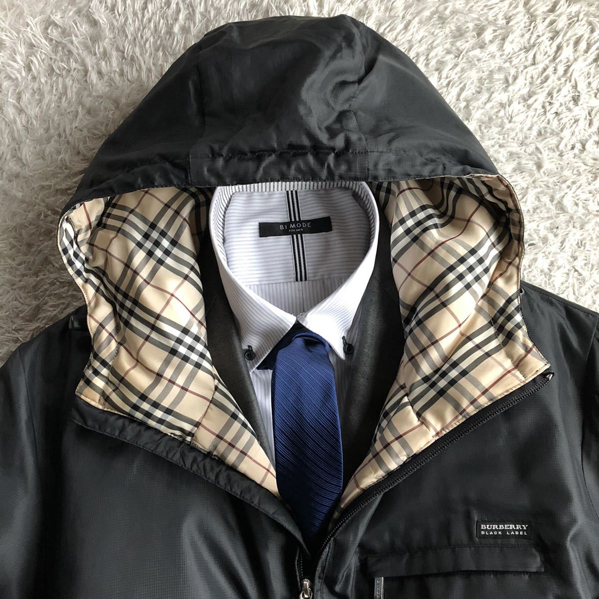 BURBERRY BLACK LABEL チェック柄ダウンジャケット M | ヤマダウェブコム