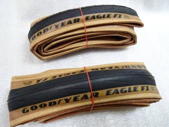 【新作，正規品】 重量：206g GOODYEAR グッドイヤー EAGLE F1 25C クリンチャー タイヤ２本セット(700C（クリンチャー、WO）)｜売買されたオークション情報、yahooの商品情報をアーカイブ公開 - オークファン タイヤ