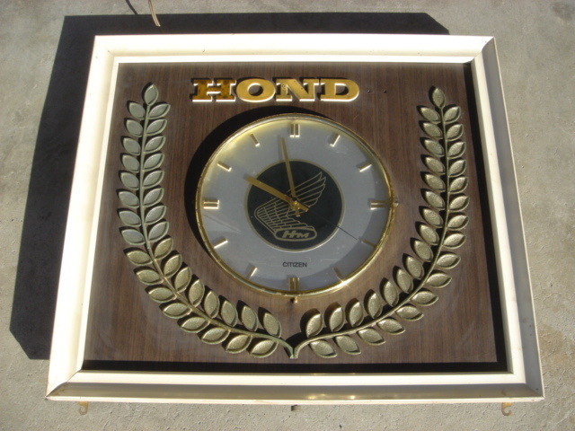 【アンティーク】当時物 HONDA ホンダ 壁掛け時計 店頭用 ノベルティ 希少 HONDA ホンダ 非売品 壁時計 非売品＞ホンダ 掛け時計 PRIMO 店舗用
