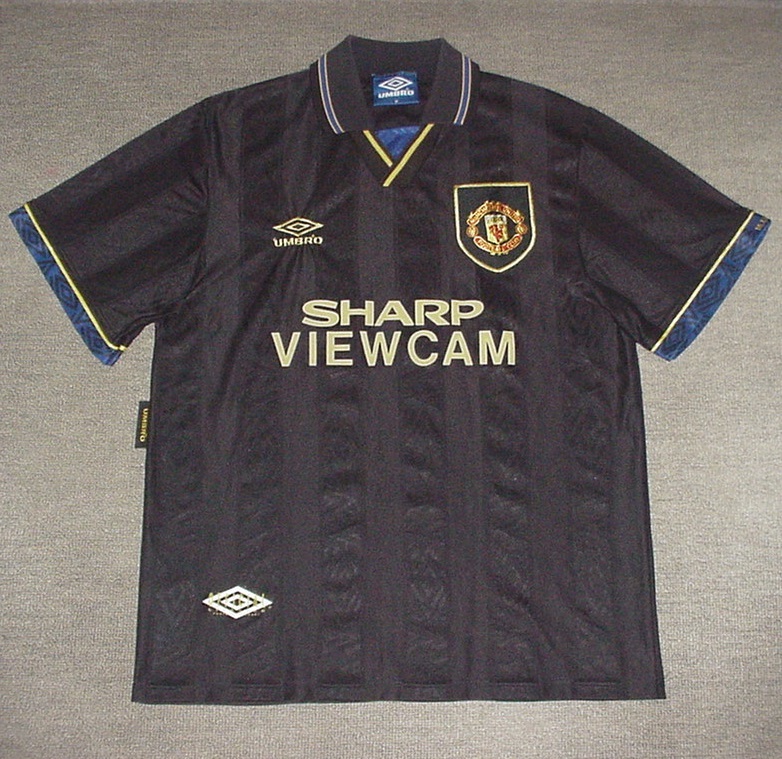 レア　93-95 マンチェスターユナイテッド　アンブロ　アウェイユニフォーム 93 94 95 マンチェスターユナイテッド アンブロ ユニフォーム シャツ