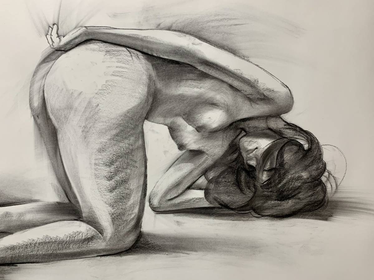 ヌード ドローイング 年作 茅原佳介 1090mm 770mm 写実絵画 真筆保証 素描 木炭デッサン 白日会作家 人物画 日展 人物画 売買されたオークション情報 Yahooの商品情報をアーカイブ公開 オークファン Aucfan Com