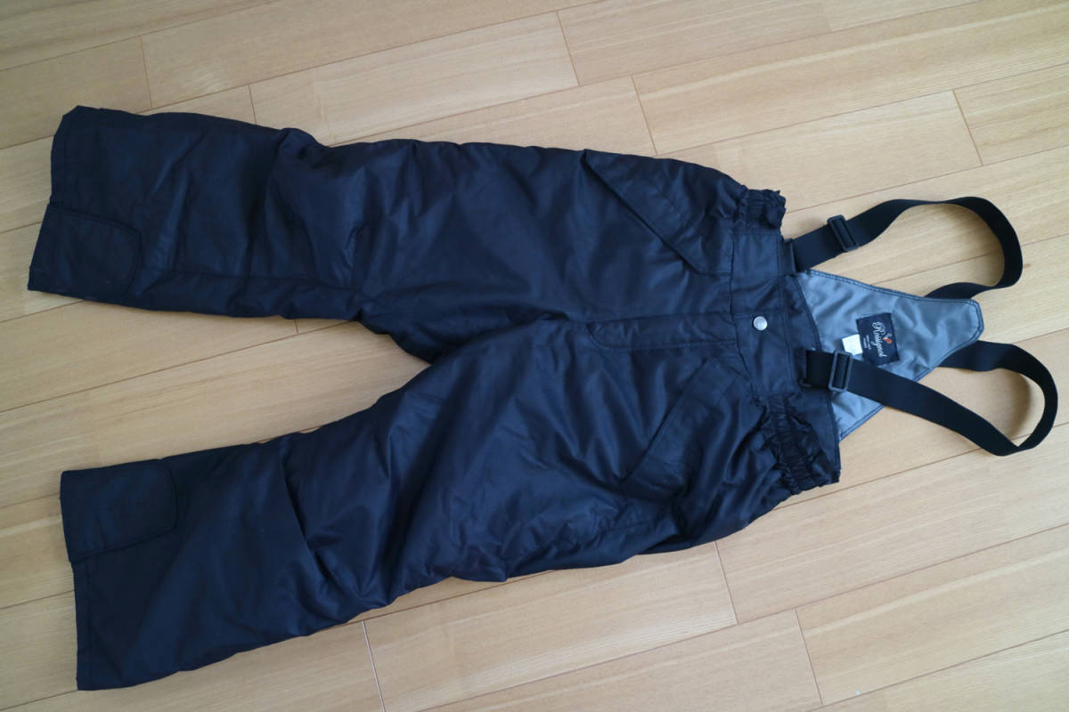 【中古】ROSSIGNOL ロシニョール☆スキーウェア上下セット☆ジュニア130cm☆黒×水色_3