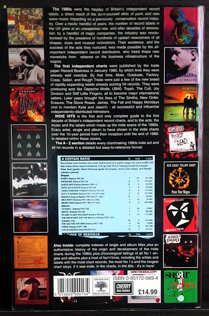 Cherry Red製 INDIE HITS 1980-1989 洋書　ネオアコ　ニューウェーブ　パンク_2