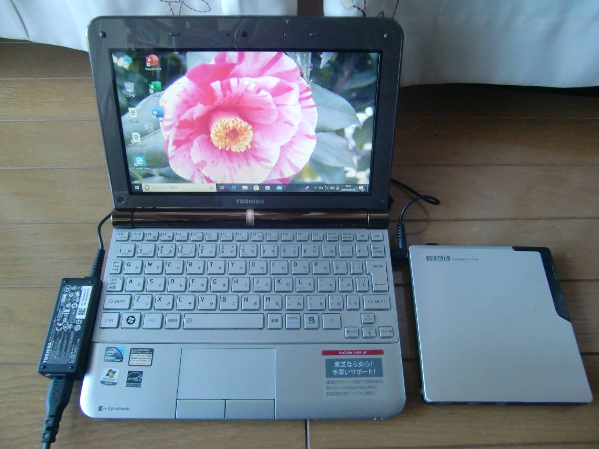 東芝　ミニ茶　UX/23　無線LAN　DVD　リカバリ　美品　即使用可能