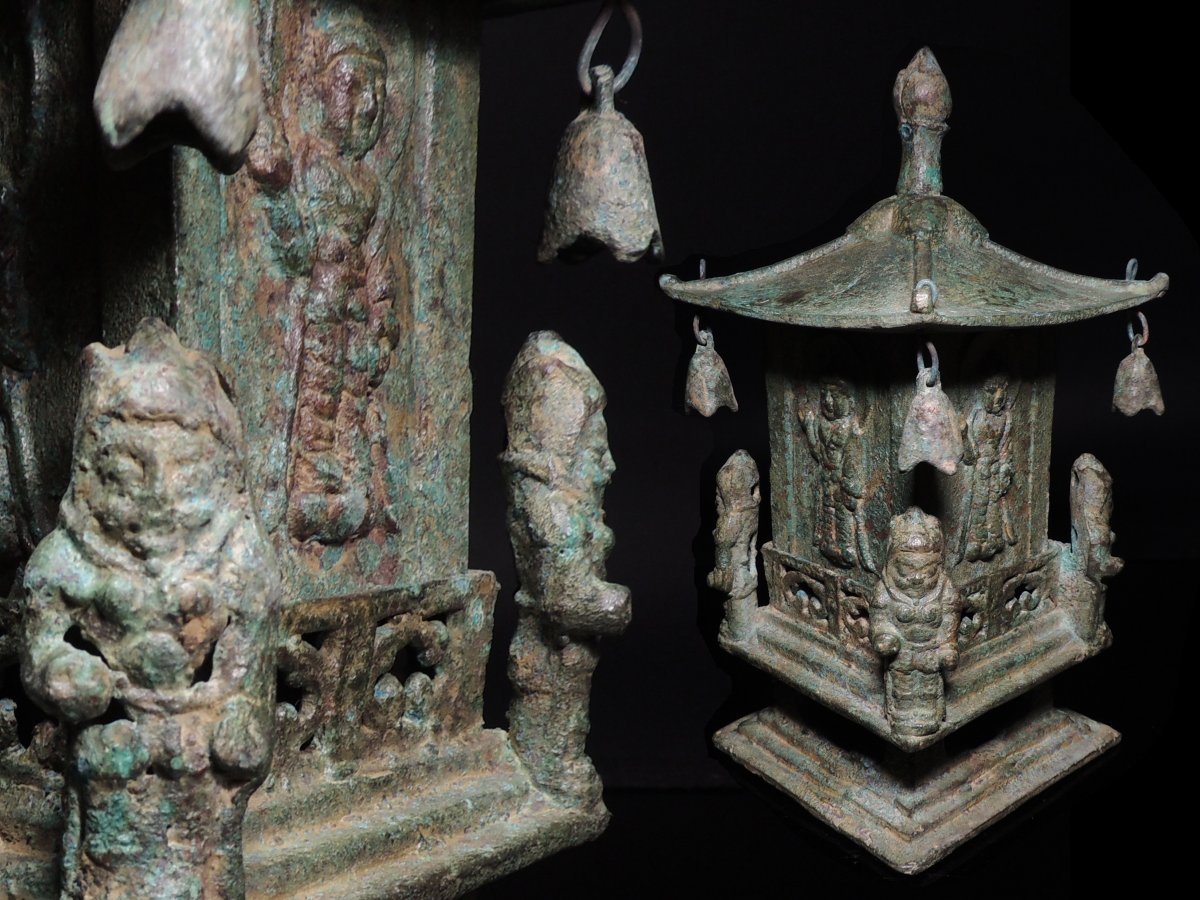 緑屋2c□ 時代物 銅版 元版 最上位経王大菩薩 高松稲荷山 仏画 約64.5