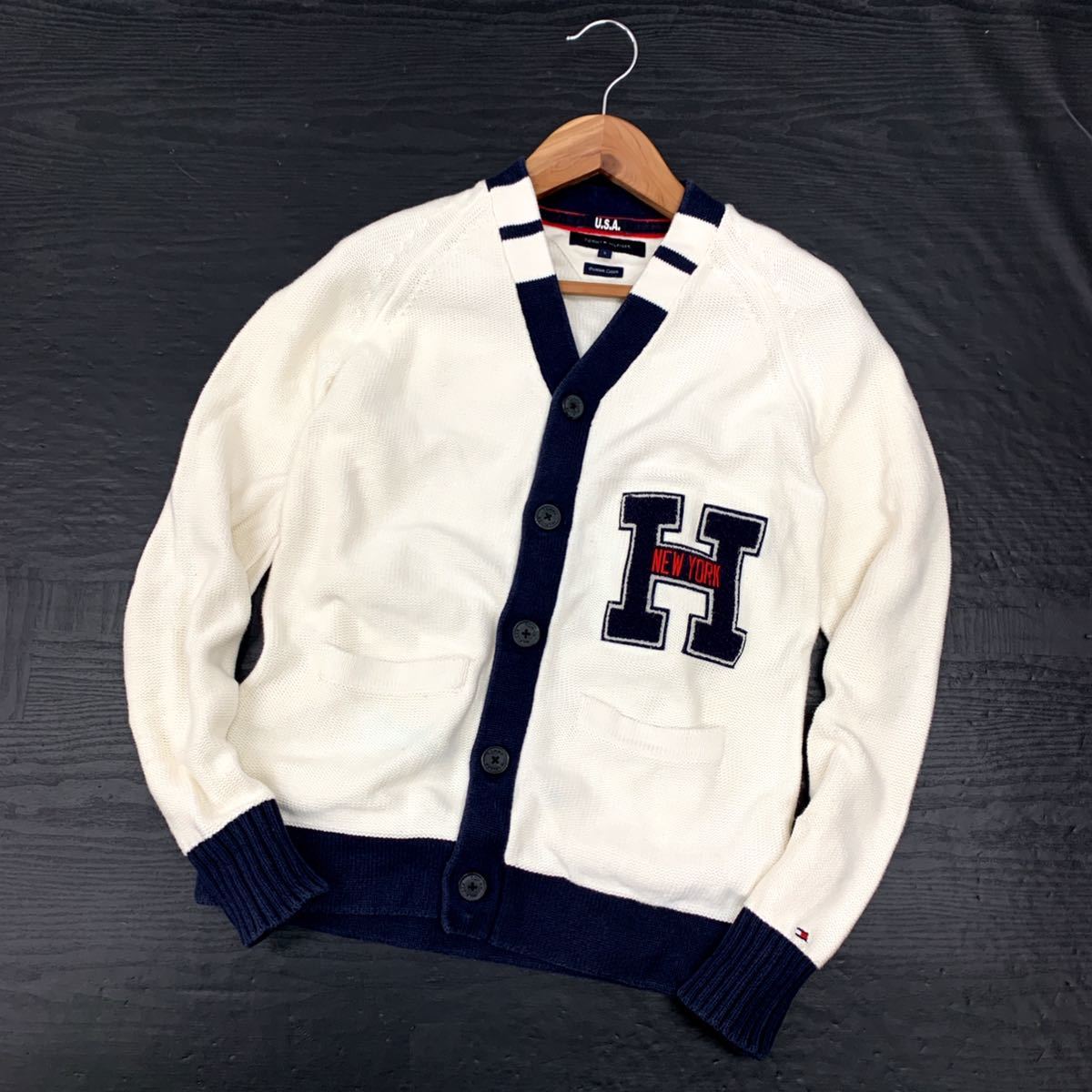 C＊ 人気モデル ワッペン刺繍 トミーフィルフィガーTOMMY HILFIGER 