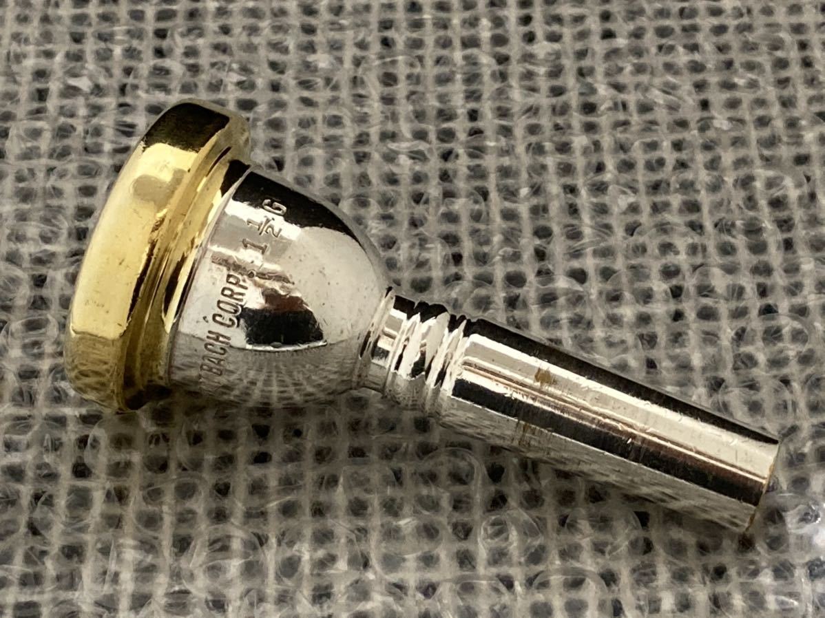 ☆お宝！バストロ 旧刻印 BACH CORP. 1 1/2G マウスピース 太管 GP