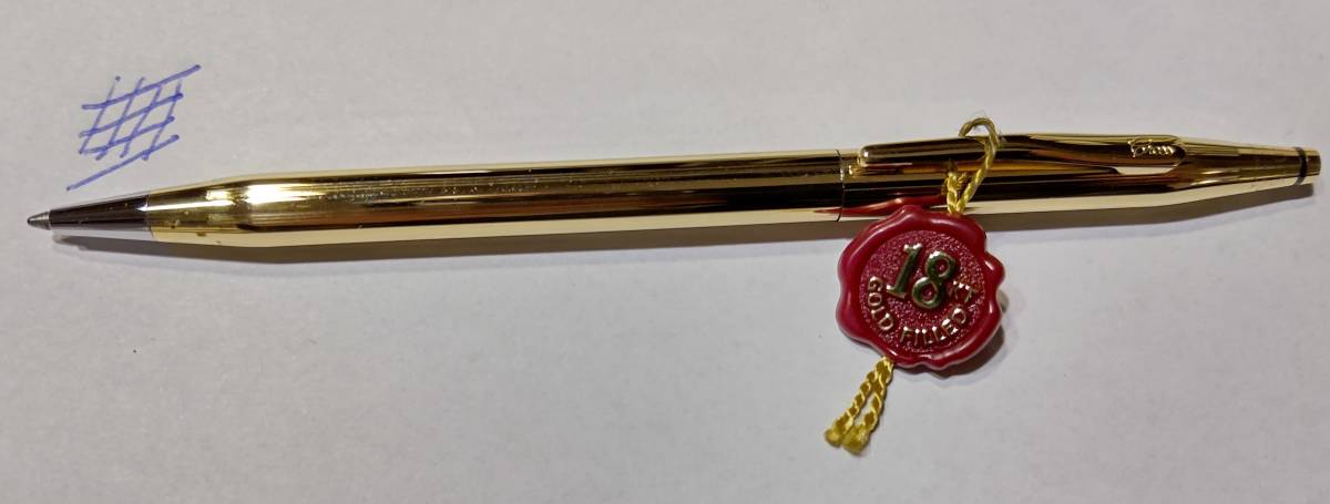 CROSS ボールペンclassic century 1/20 18KT旧ロゴ Cross クロス 旧ロゴ 1/20 18KT Gold Filled 米国製 ボールペン 筆記