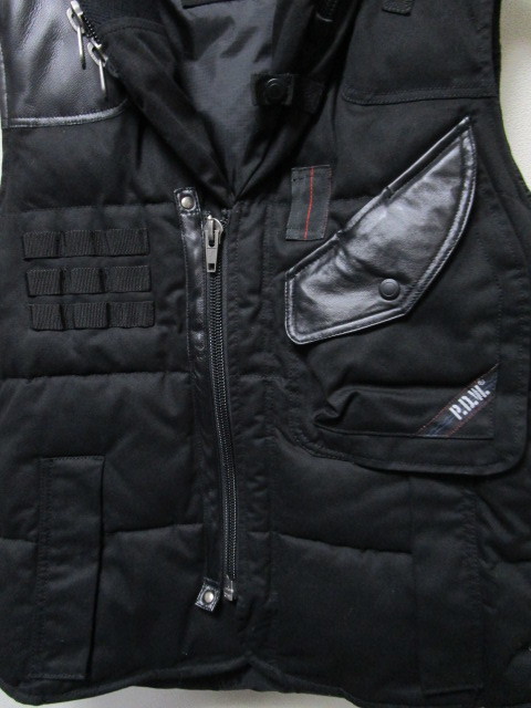 AVIREX P.D.W. 中綿入りベスト・L・黒／ブラック（アヴィレックスPDW