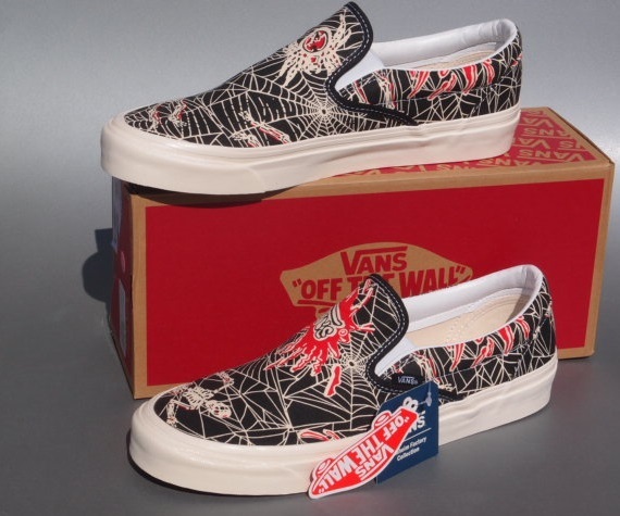 デッド!! 新品 希少!! USA限定 VANS CLASSIC Slip-on 98DX スカル 