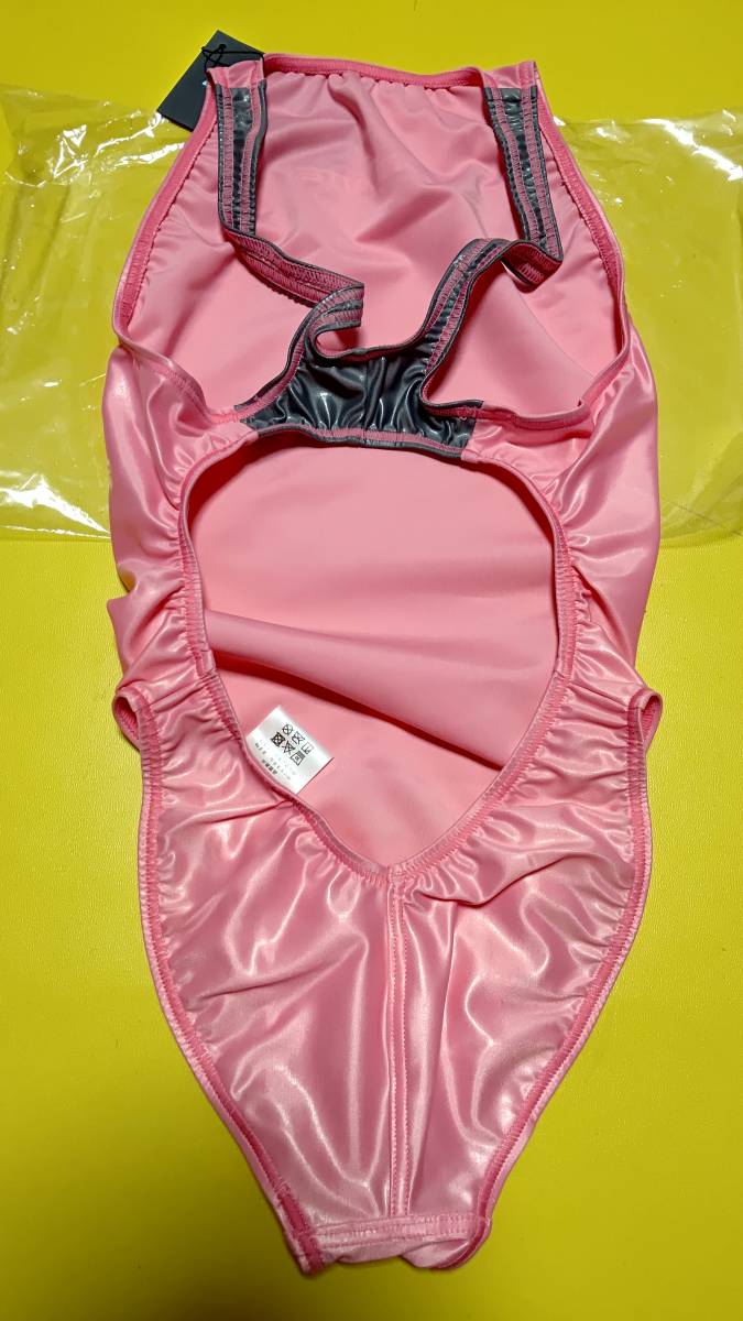 新品PHARFAITE（パルフェット）ピンク×ブルーバイカラー水着M PHARFAITE】バイカラースクールスイムウェア