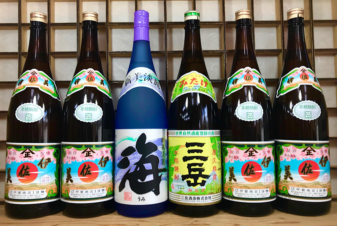 即決【 伊佐美4本 ・ 海1本 ・ 三岳1本 : 芋焼酎 1800ml × 6本 】新品美品