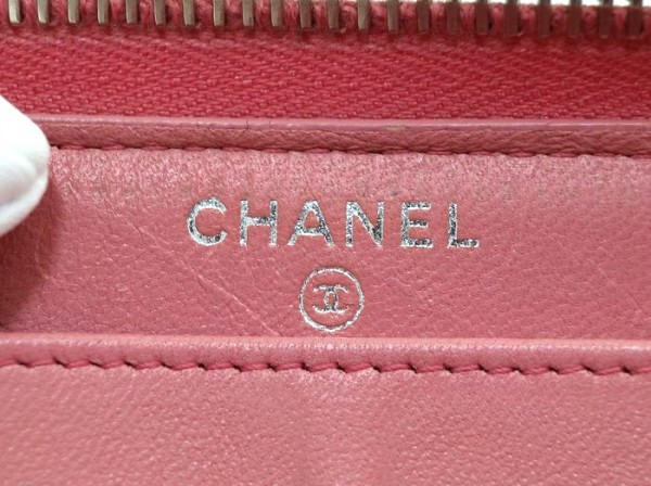 極美品】CHANEL シャネル マトラッセ ラウンドファスナー ラムアスキン