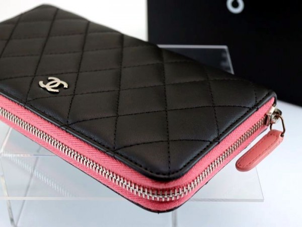 極美品】CHANEL シャネル マトラッセ ラウンドファスナー ラムアスキン