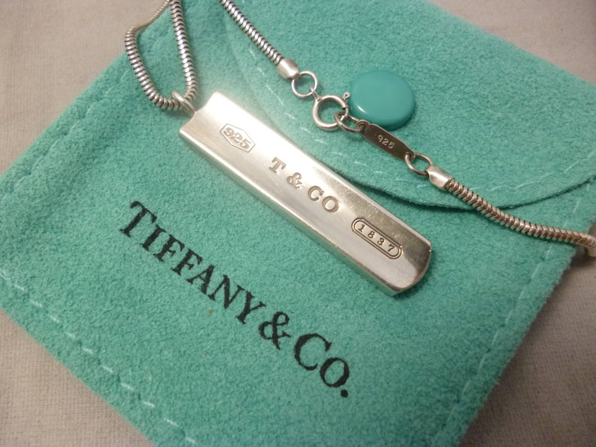 TIFFANY&Co. ティファニー 1837 バー ペンダント ネックレス SV925 