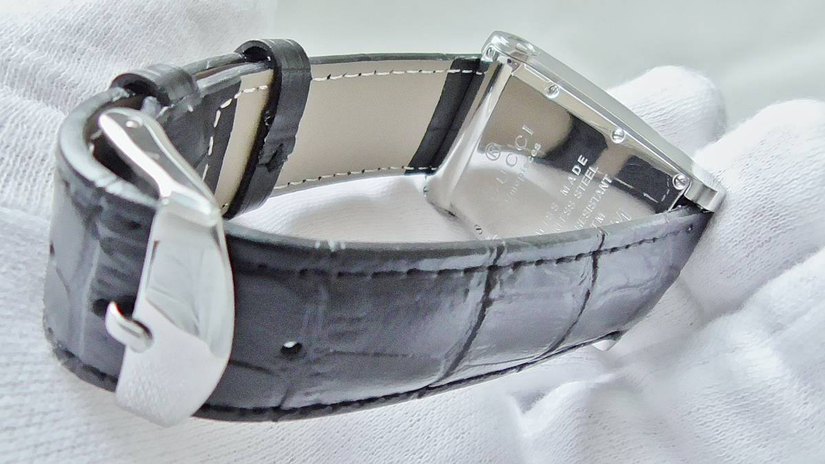 8600M グッチ クォーツ GUCCI 黒文字盤 メンズ時計 メンズ クオーツ Gメトロ 中古本物!GUCCI⁄グッチ ブラック文字盤 腕時計 クロノグラフ デイト Gucci 自動巻き式