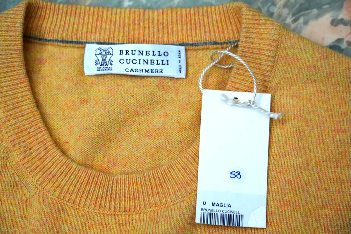 新品 ☆ ブルネロ クチネリ BRUNELLO CUCINELLI カシミア100% クルー 