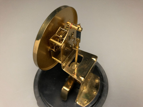 白蓮】ナショナル TRANSISTOR CLOCK 置時計 振り子 昭和レトロ