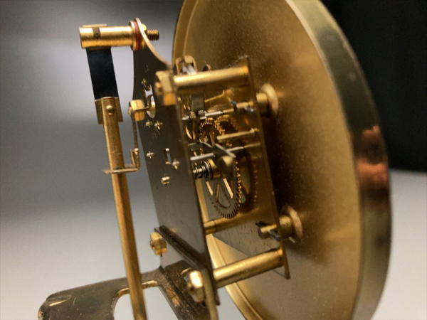 白蓮】ナショナル TRANSISTOR CLOCK 置時計 振り子 昭和レトロ