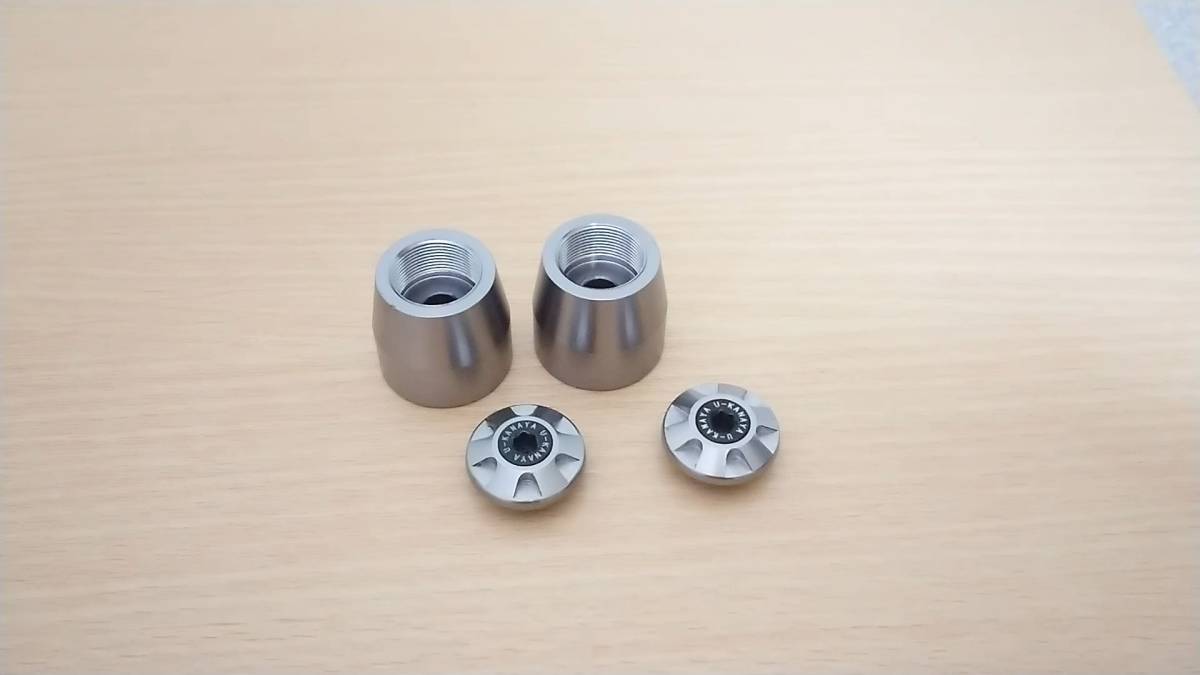 ユーカナヤ アルミバーエンド チタンカラー CBR250RR 17～20適用 (中古、送料無料)_2