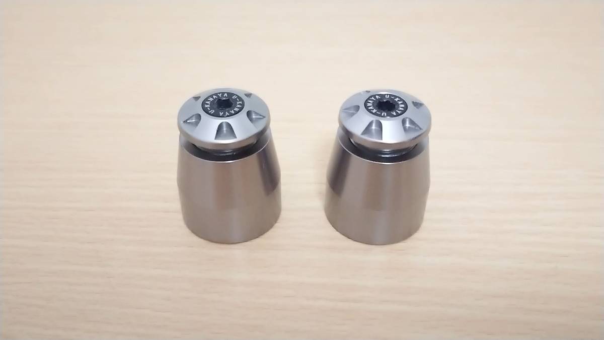 ユーカナヤ アルミバーエンド チタンカラー CBR250RR 17～20適用 (中古、送料無料)_3