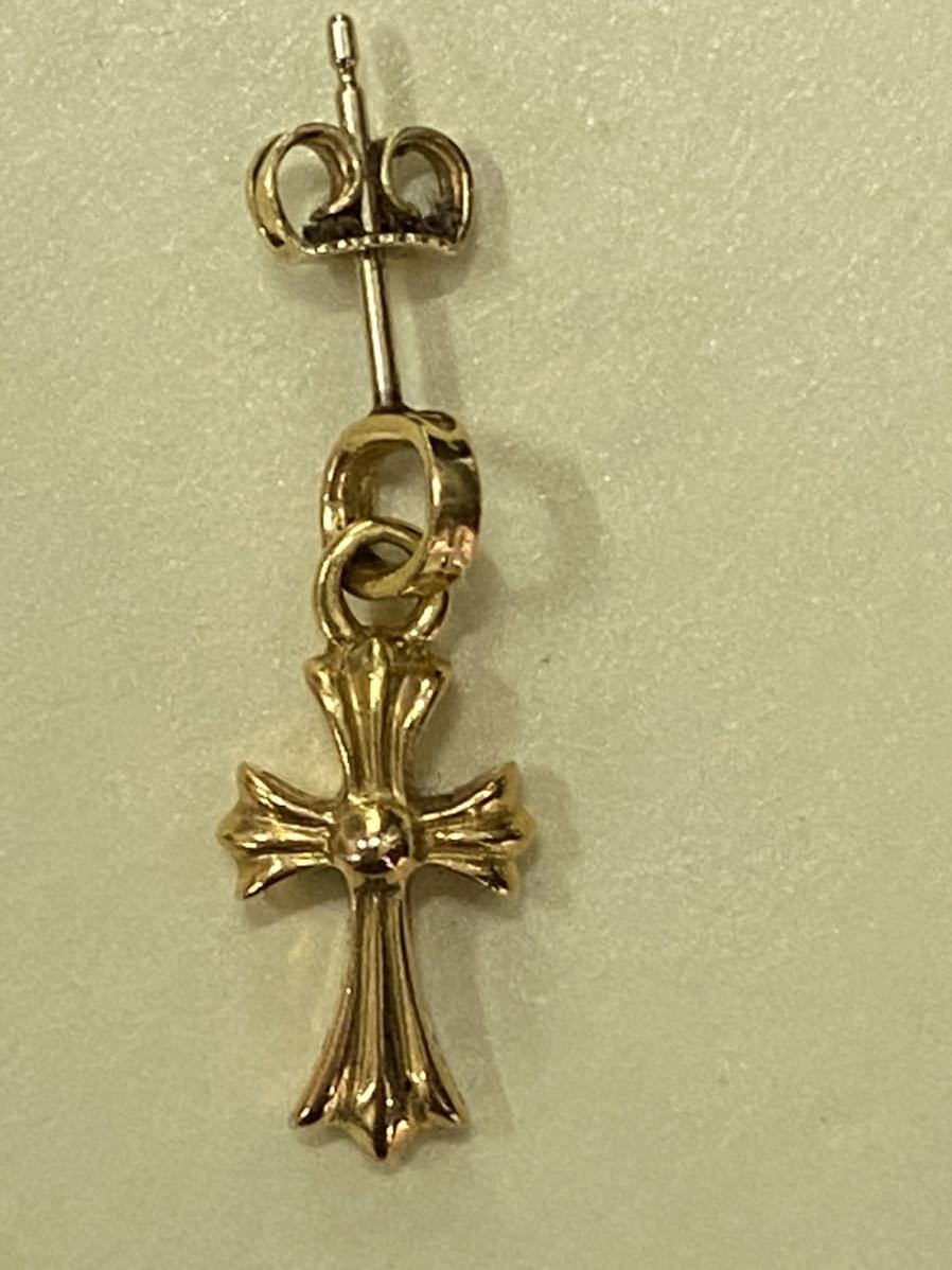 クロムハーツ Chrome Hearts 22K HOOP TFP TINY ゴールドピアス