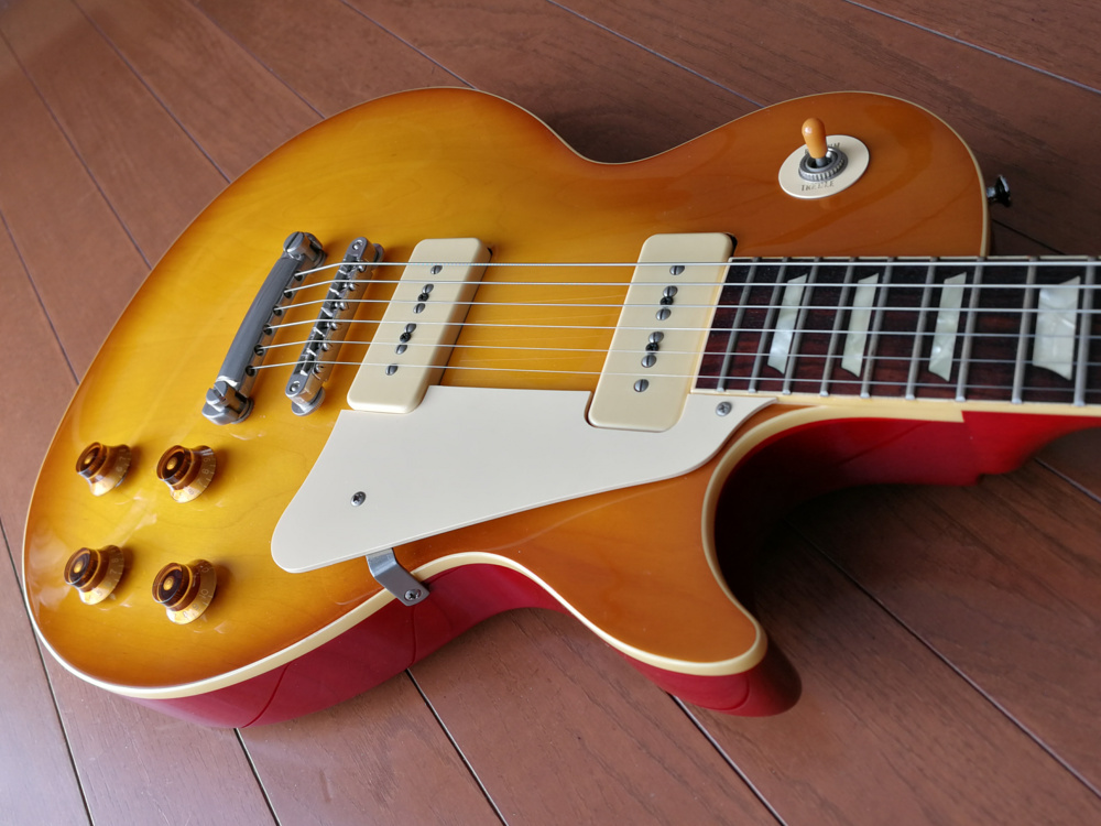 Bacchus Bls 1s 限定ハニーバースト P90ピックアップ搭載 バッカス レスポール Lespaul Les Paul 1956 P 90 バッカス 売買されたオークション情報 Yahooの商品情報をアーカイブ公開 オークファン Aucfan Com