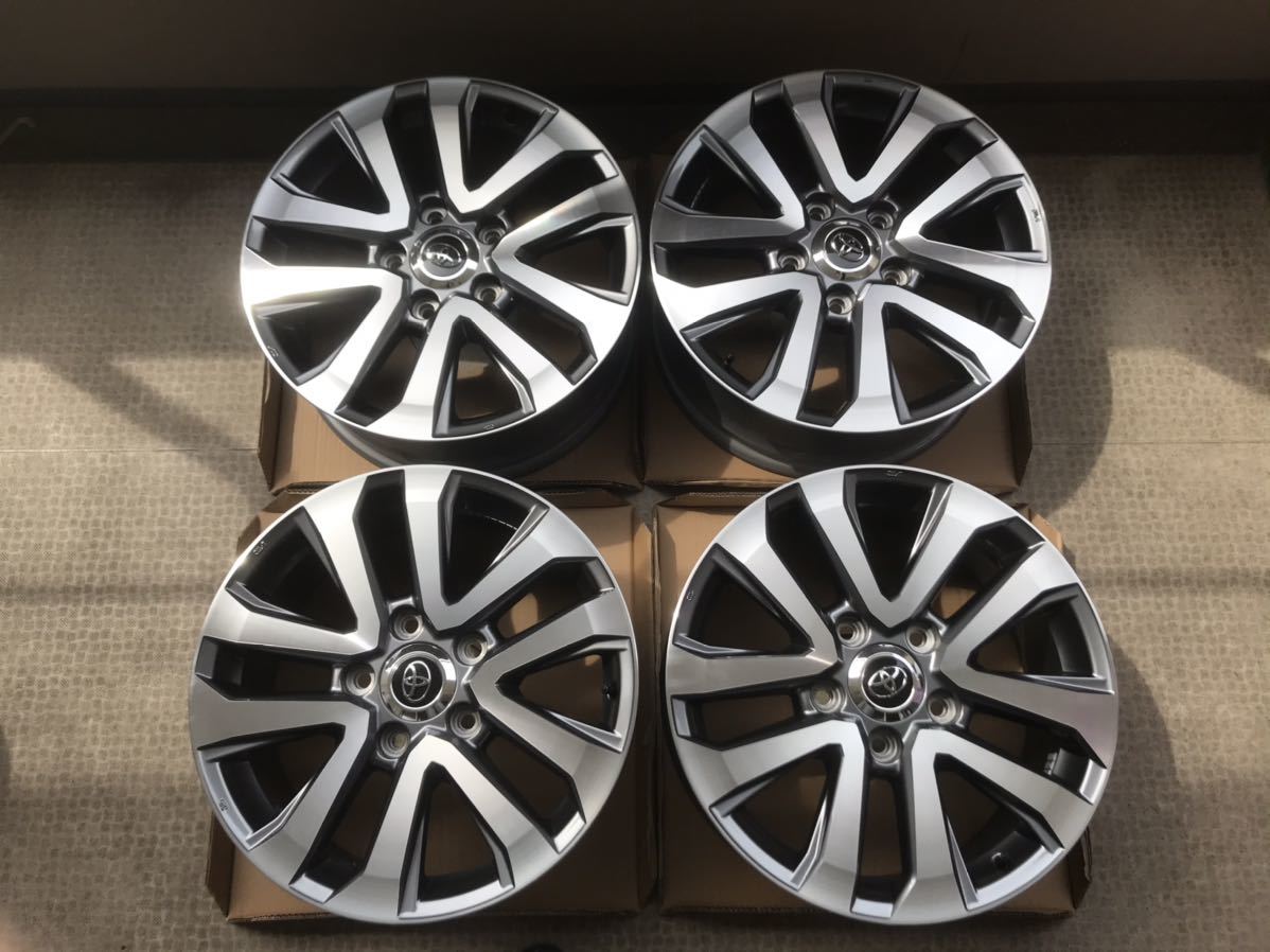 ランドクルーザー 200 ZX 後期 純正 アルミホイール 20インチ 20×8.5J +58 PCD150 5H 新車外し ４本 ランクル200 レクサスLX570