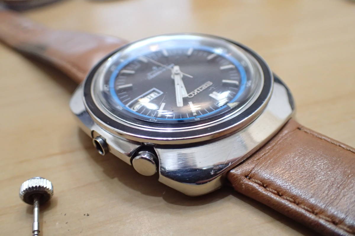 激レア/文字盤美品 OH歴あり◇セイコー/SEIKO ベルマチック/クッション