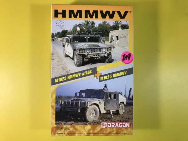 ドラゴン 1/72 2両セット ハンビー HMMWV M1025 /7294 ハセガワ