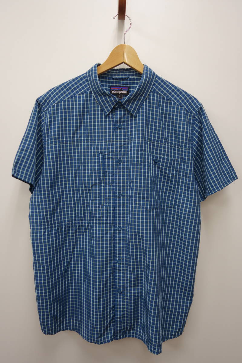 正規品，人気セール 33S パタゴニア patagonia 半袖チェックシャツ ナイロン混 L(半袖シャツ)｜売買されたオークション情報、yahooの商品情報をアーカイブ公開 - オークファン 男性用