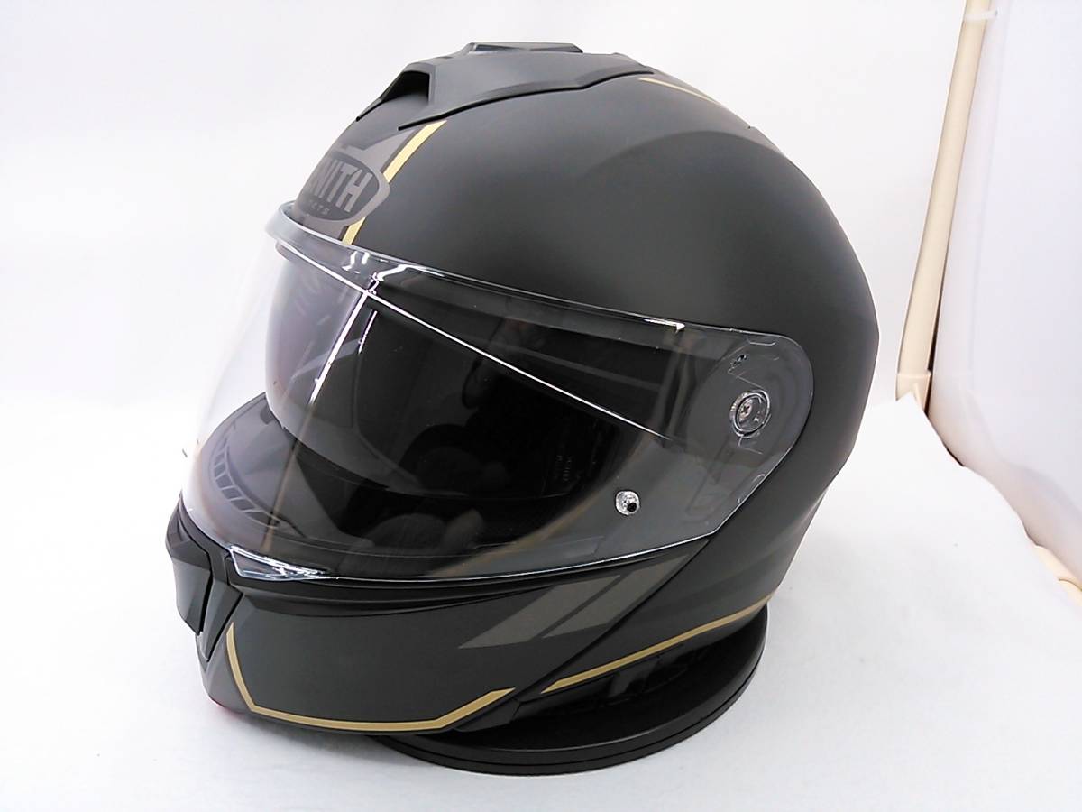 【送料無料】2020年製 使用極わずか 美品 ヤマハ ZENITH YJ-21 GF01 セミフラットブラック Mサイズ システムヘルメット