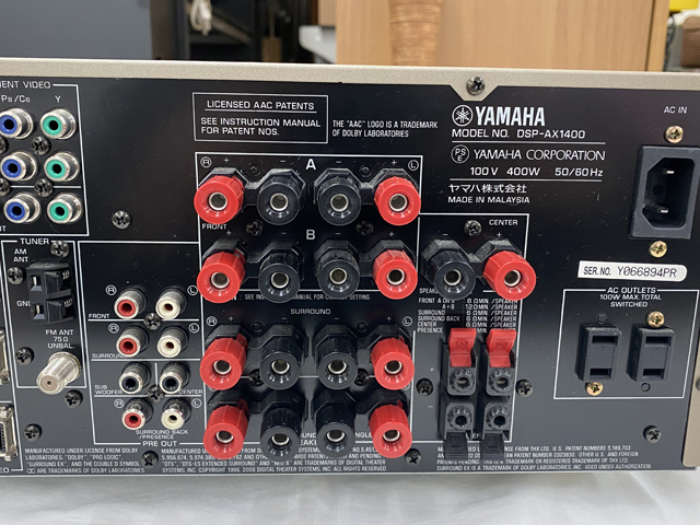 ☆動作確認済み☆美品☆YAMAHAヤマハ AVアンプ☆DSP-AX1400 - ヤマハ