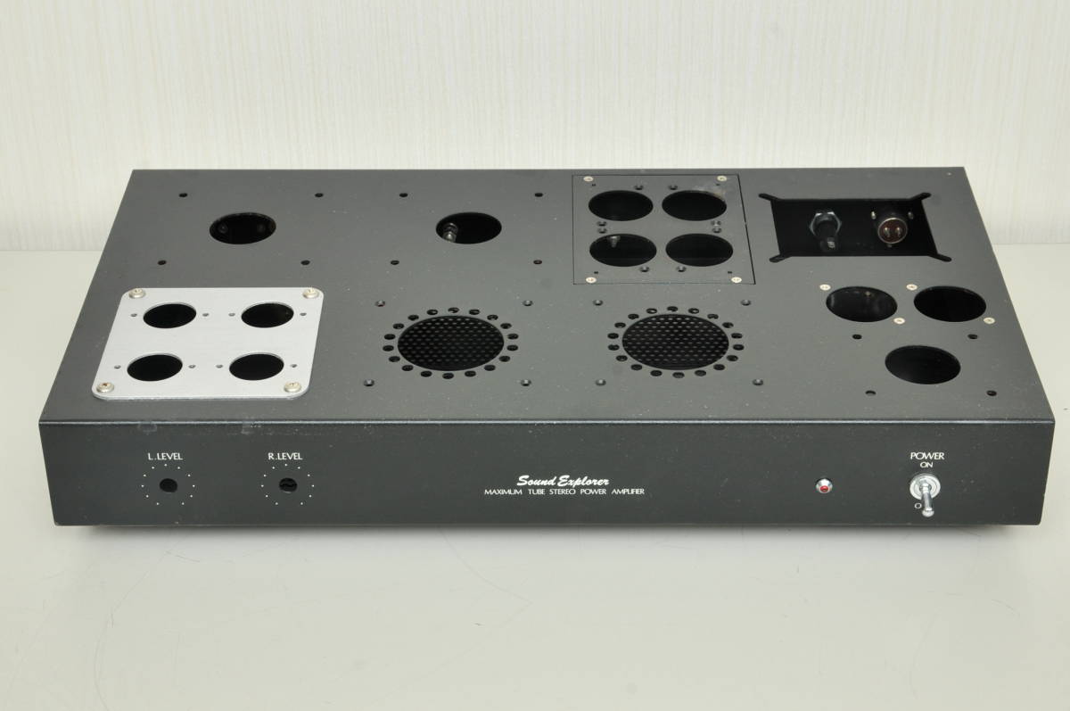 自作アンプ【Sound Explorer】SL-990 真空管アンプ シャーシ 部品多数 JAN 6336B／ジャンク品