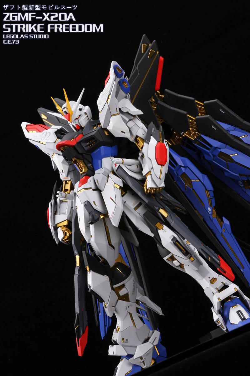 MG 1/100 ZGMF-X20A ストライクフリーダムガンダム 徹底改修塗装済み完成品_1