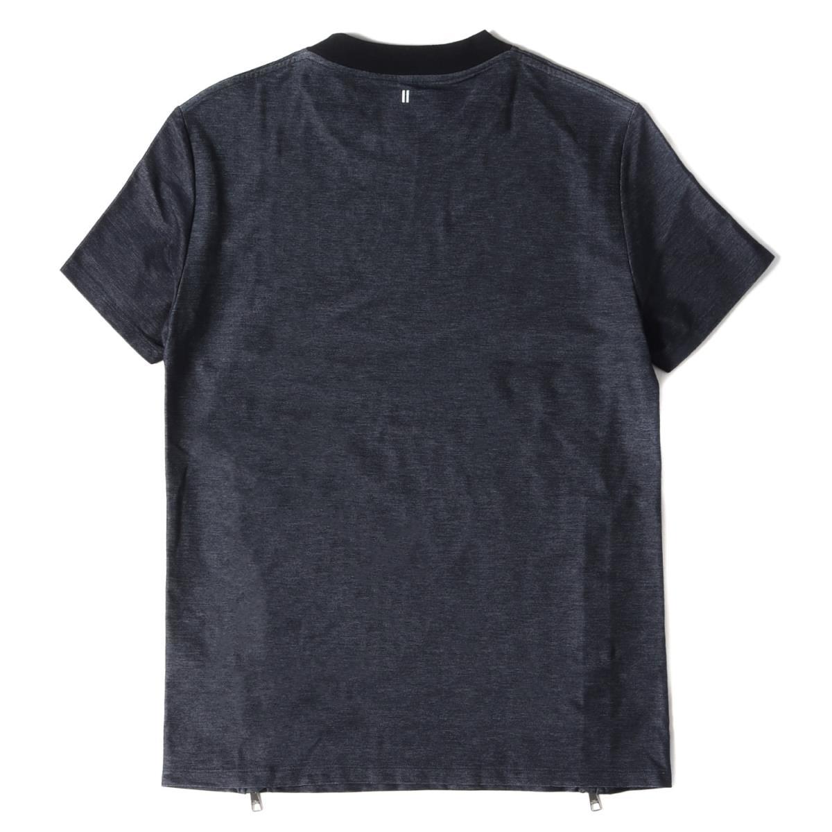 美品 Neil Barrett ニールバレット Tシャツ サイドジップ付き クルー 