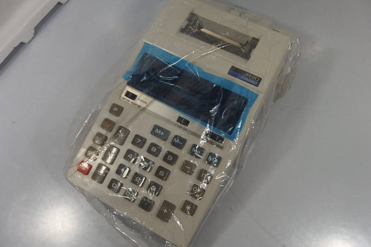 カシオ レトロCASIO JR-110 | ジャンク 当時物 電子式記録計算機