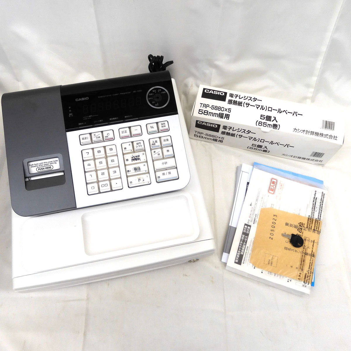 ACB-B3C248 カシオ 電子レジスター SE-S30-SRL 小型ドロア 