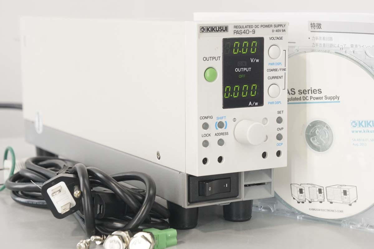 限定セール，正規品 DW 3台入荷 KIKUSUI PAS40-9 REGULATED DC POWER SUPPLY パワーサプライ 電源コード ソフトウェア 取扱説明書 SK02371-0090(その他)｜売買されたオークション情報、yahooの商品情報をアーカイブ公開 - オークフ その他