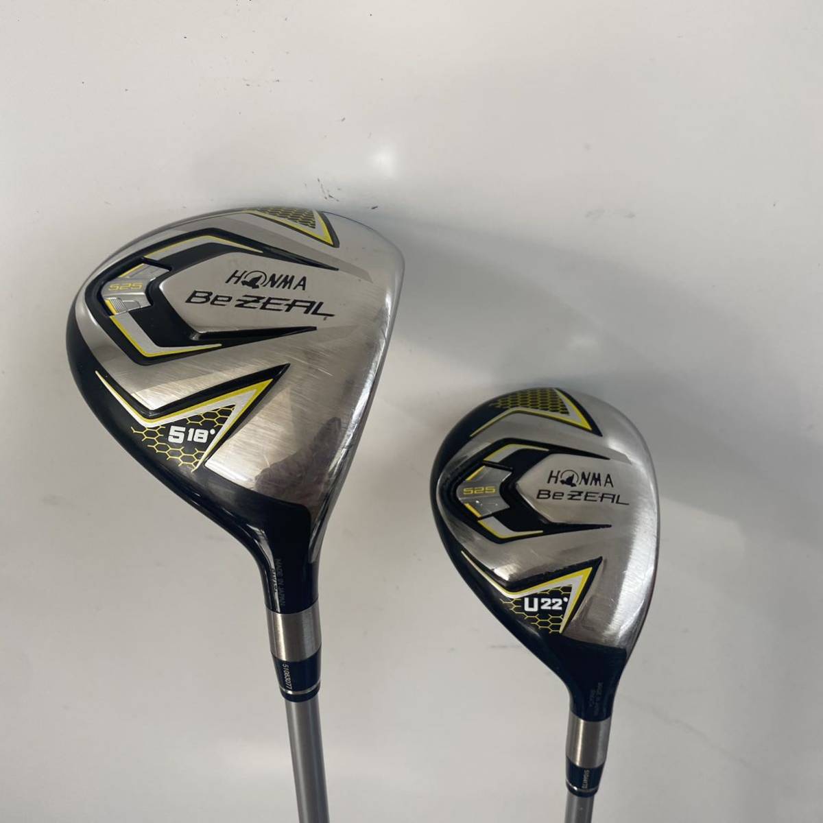 HONMA Be ZEAL ホンマ ビジール 5W 18° U22 22° 2本 HONMA ホンマ Be ZEAL 525 ビジール フェアウェイウッド 5W 18