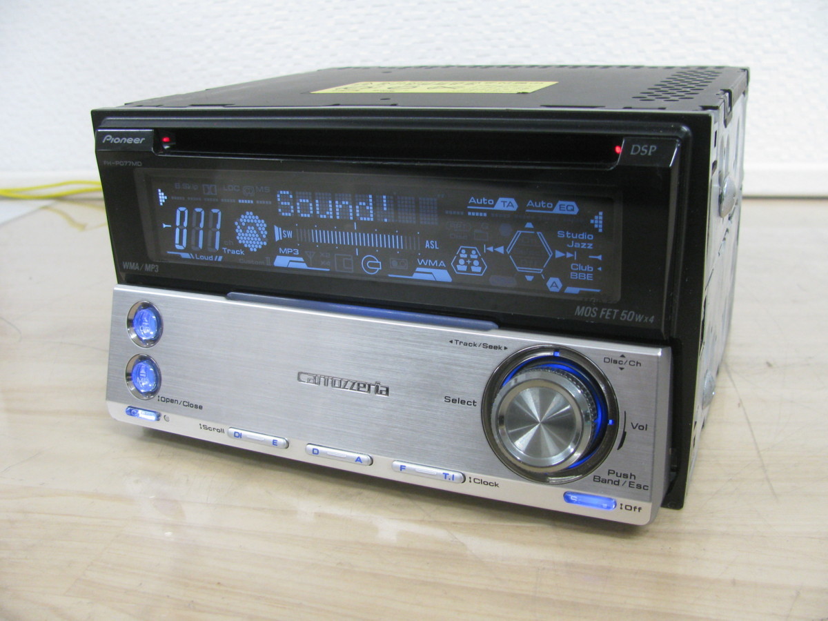 FH-P077MD Pioneer Carrozzeria CD MD Car Audio - Player 2DIN 