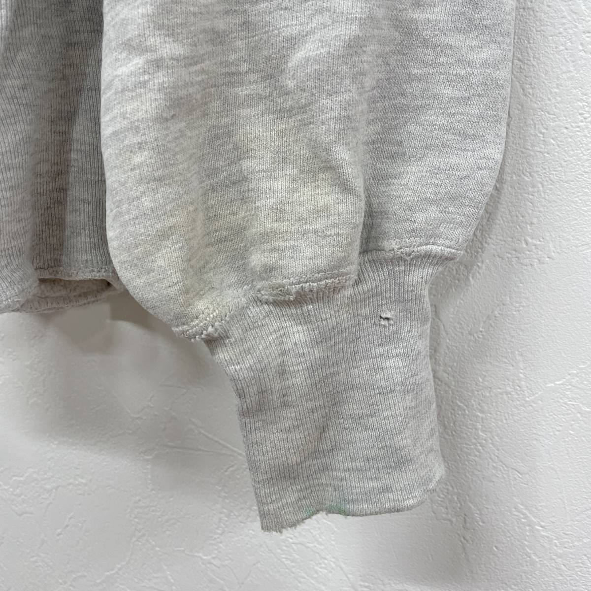 ◆ [訳あり] 90s USA製 NYU チャンピオン リバースウィーブ スウェット グレー sizeXL champion reverse weave gray ◆ Champion リバースウィーブ チャンピオン U ネイビー リバース