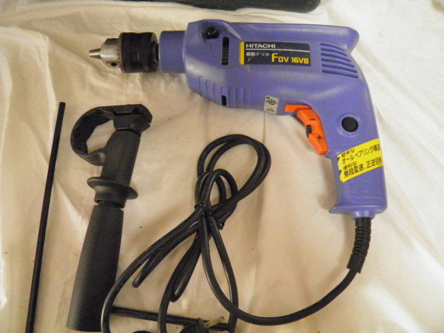  日立工機 HITACHI 16mm 振動ドリルFDV16VB 回転：打撃 の２モード切替タイプ. 正.逆転切替.無段変速機能付き(本体)｜売買されたオークション情報、yahooの商品情報をアーカイブ公開 - オークファン 電気ドリル