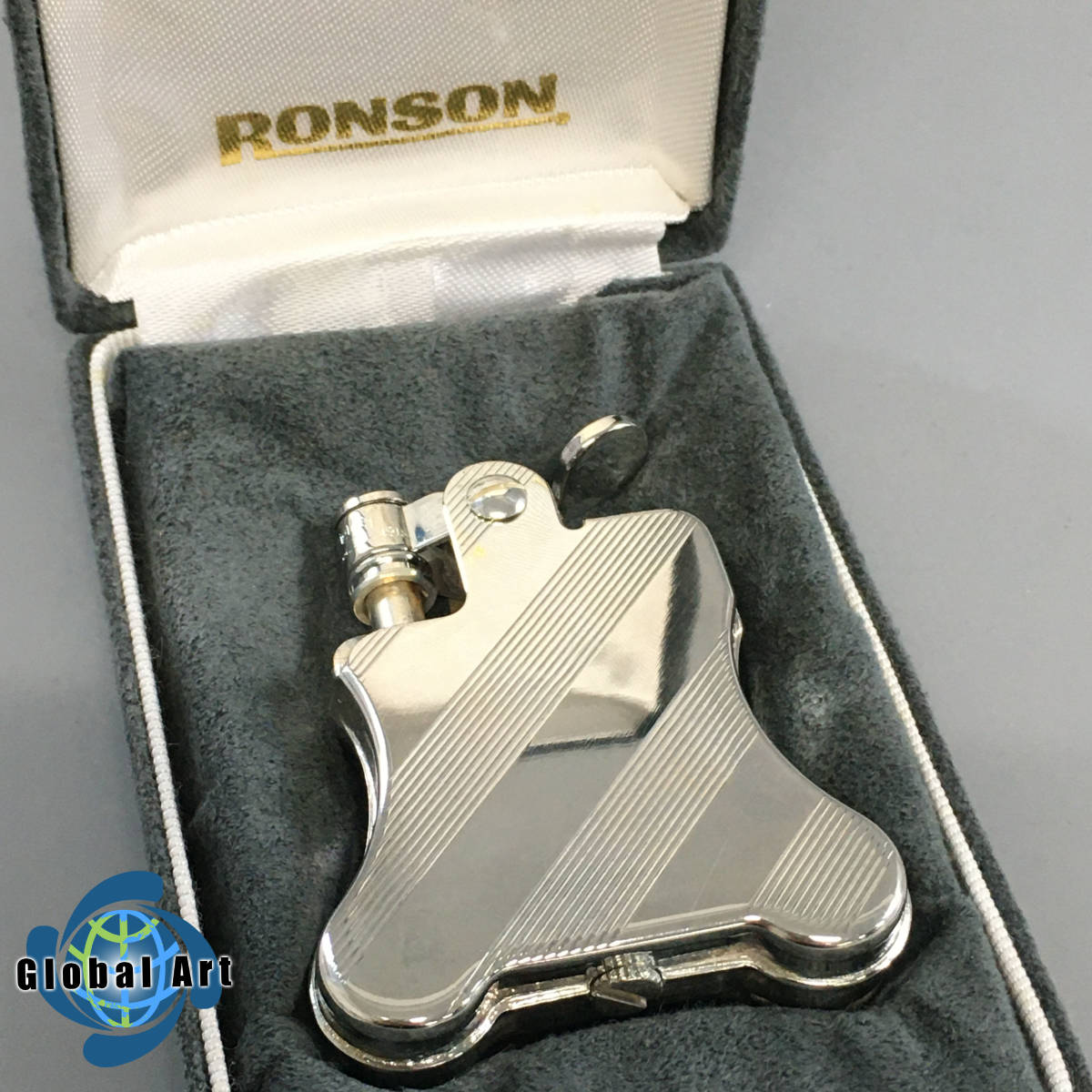 B 保管品 火花ok Ronson ロンソン 銀無垢 オイルライター Banjo バンジョー シルバー 斜めライン 箱付 ロンソン 売買されたオークション情報 Yahooの商品情報をアーカイブ公開 オークファン Aucfan Com