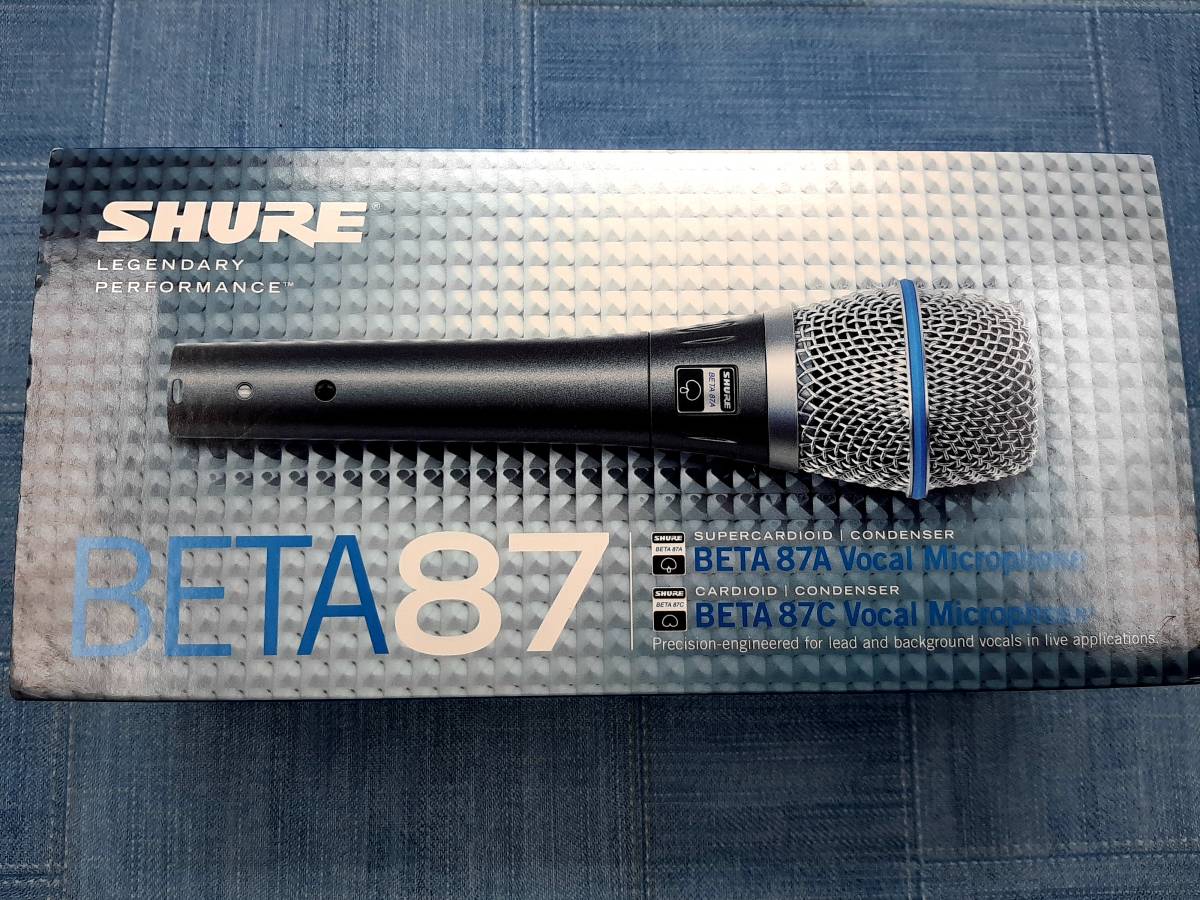 SHURE ( シュアー ) / BETA87A ボーカル用コンデンサーマイク【箱付き