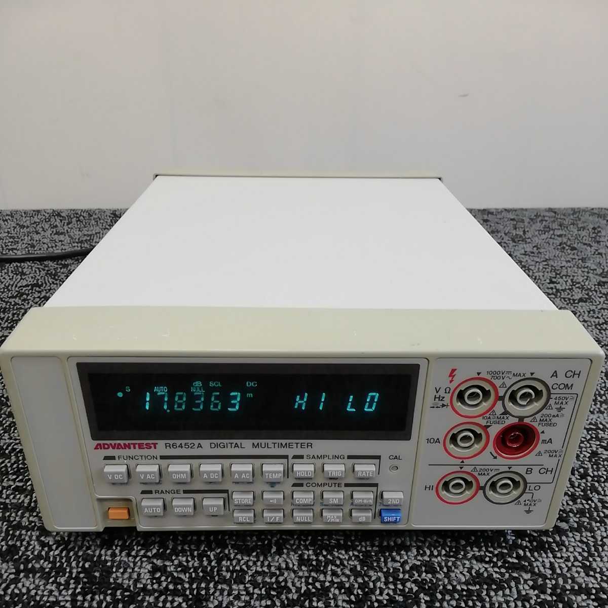 ADVANTEST/アドバンテスト「R6452A」DIGITAL MULTIMETER デジタルマルチメーター