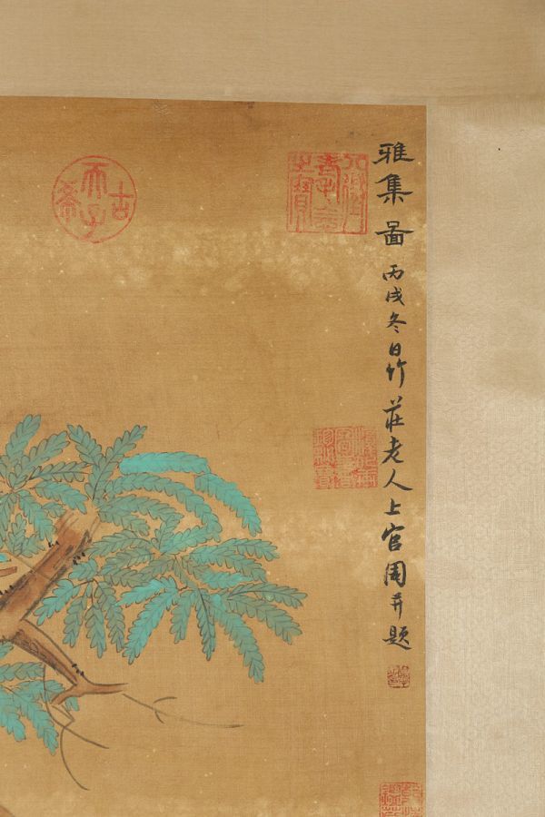 新作，100%新品 「上官周畫 人物図」清代画家 肉筆絹本 真作【仁】