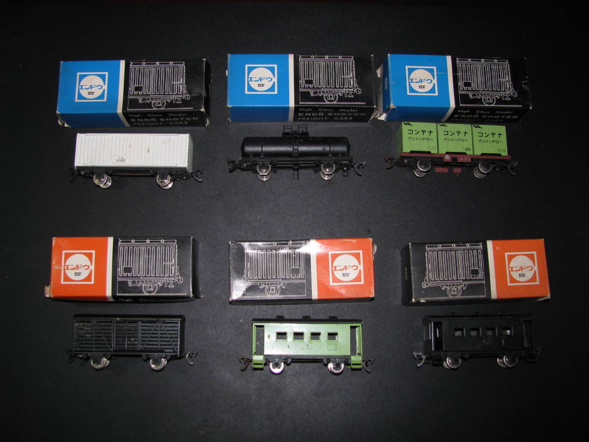 TER エンドウ タム500等 2軸貨車7両セット 比較的美品 HOゲージ
